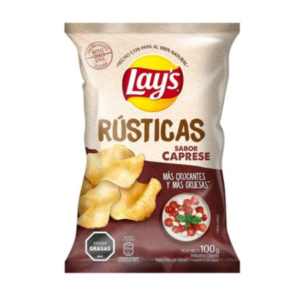 PAPAS LAYS RUSTICAS CAPRESE 100 GR - Imagen principal