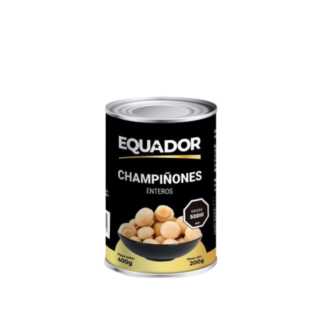CHAMPIÑONES ENTEROS EQUADOR 400 GR - Imagen principal