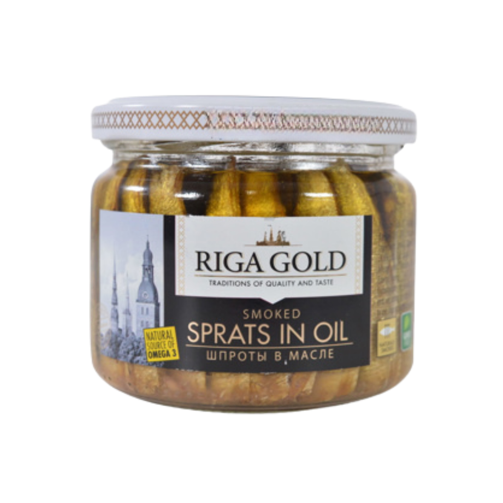 SARDINILLAS AHUMADAS RIGA GOLD 250 GR