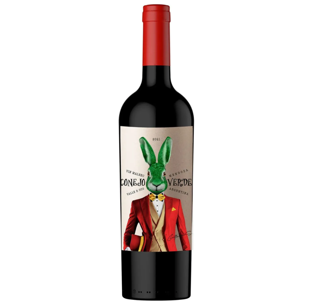 VINO CONEJO VERDE MALBEC 750ML - Imagen principal