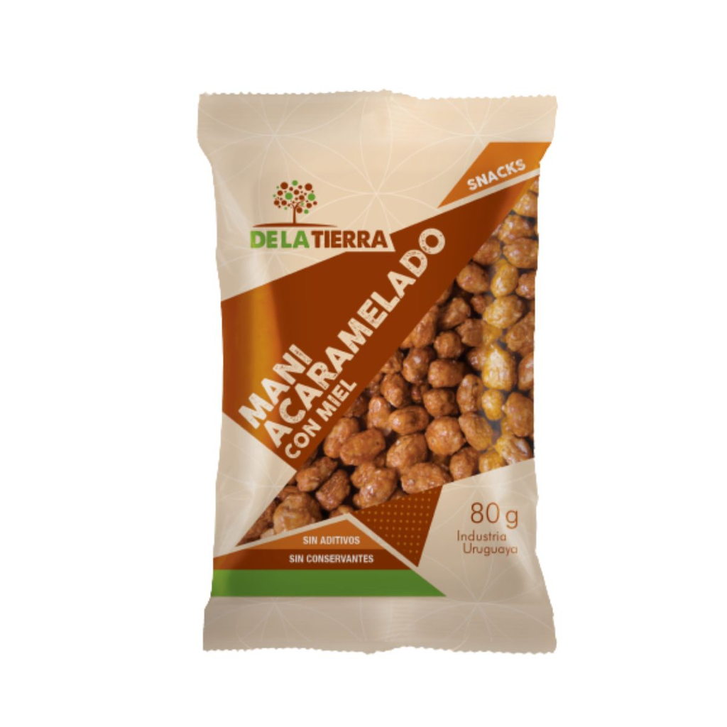 MANI DE LA TIERRA ACARAMELADO CON MIEL 80 GR - Imagen principal