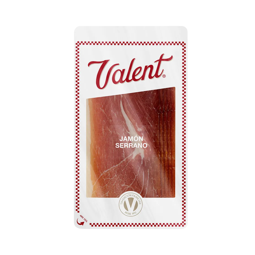 JAMON SERRANO VALENT FETEADO 100 GR - Imagen principal
