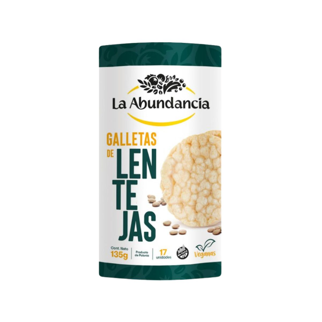 GALLETAS DE LENTEJA LA ABUNDANCIA 135 GR - Imagen principal