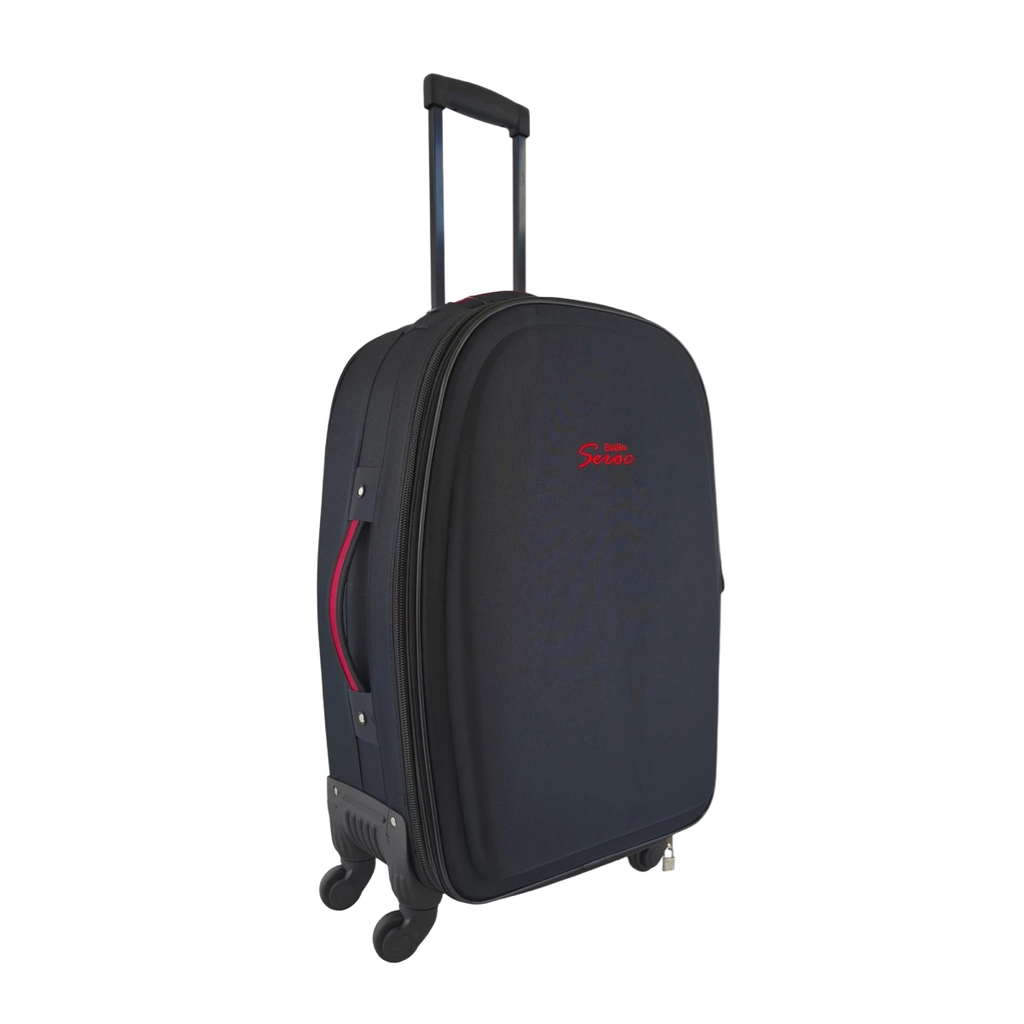 VALIJA DE TELA MEDIANA NEGRA - Vista 2