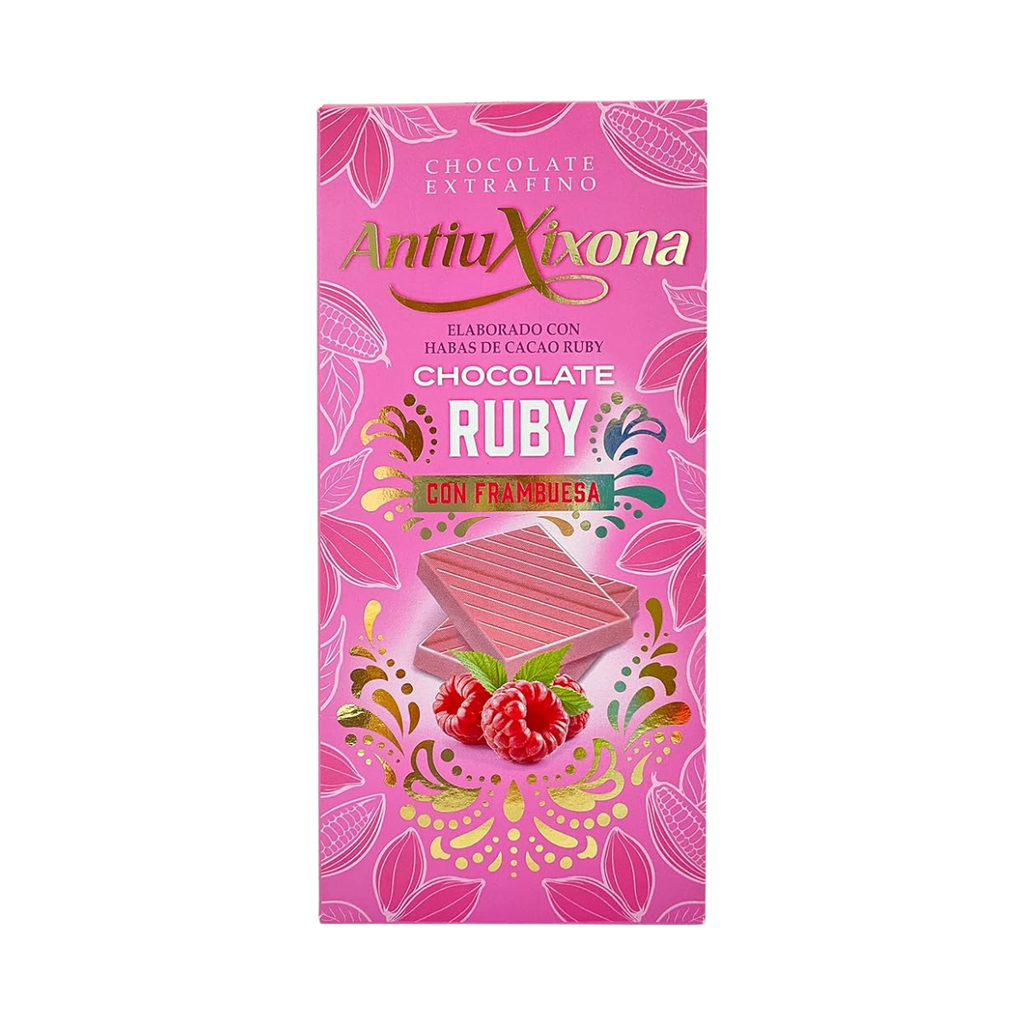 TABLETA ANTIUXIXONA LECHE RUBY C/FRAMBUESA 100 GR