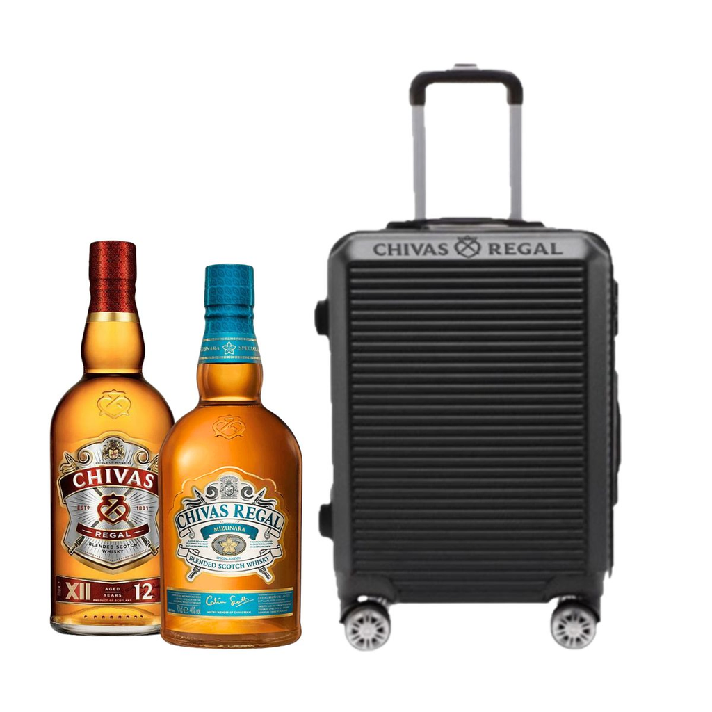 WHISKY CHIVAS REGLA XII + CHIVAS MIZUNARA + CARRY ON DE REGALO