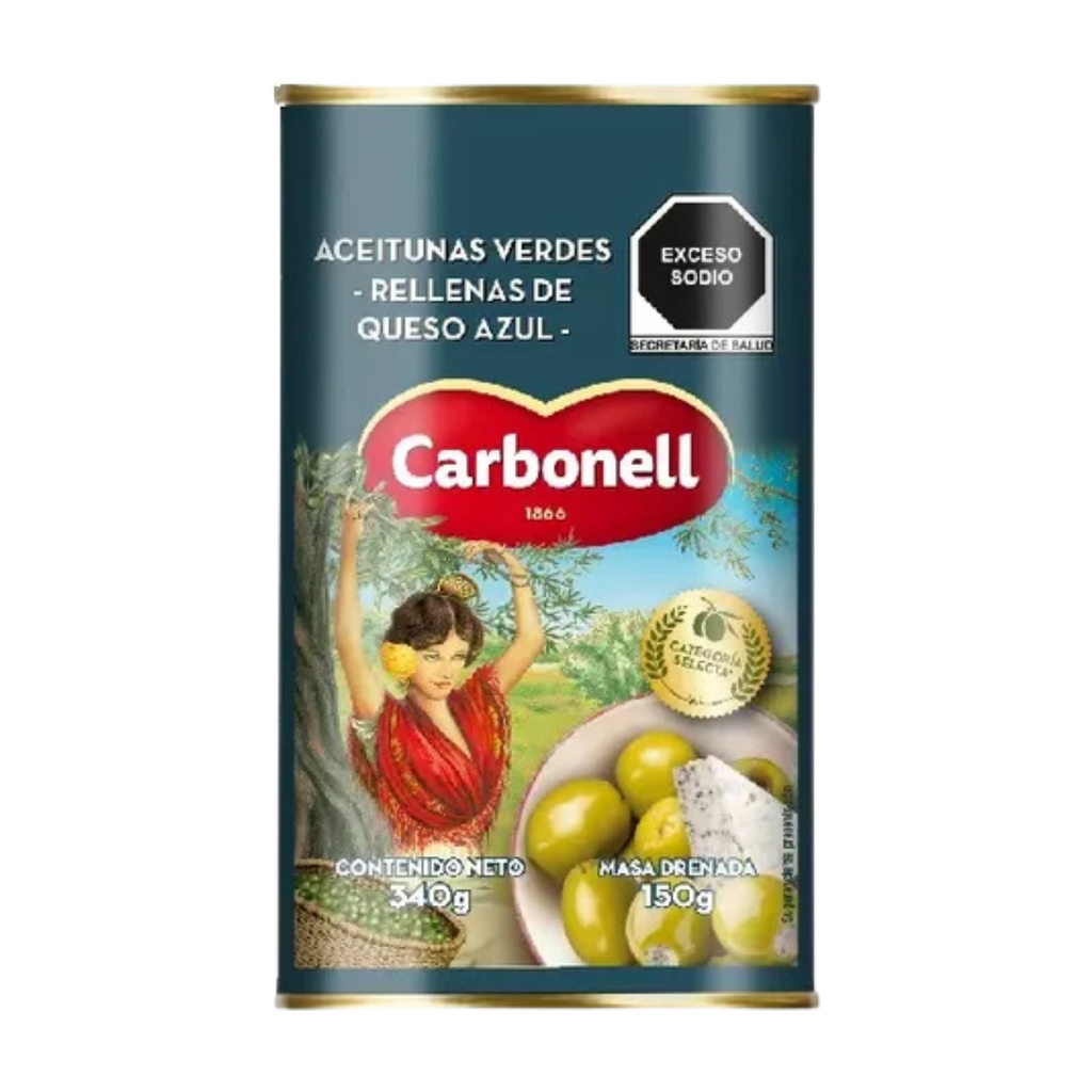 Aceitunas con Queso Azul Carbonel 340 gr - Imagen principal