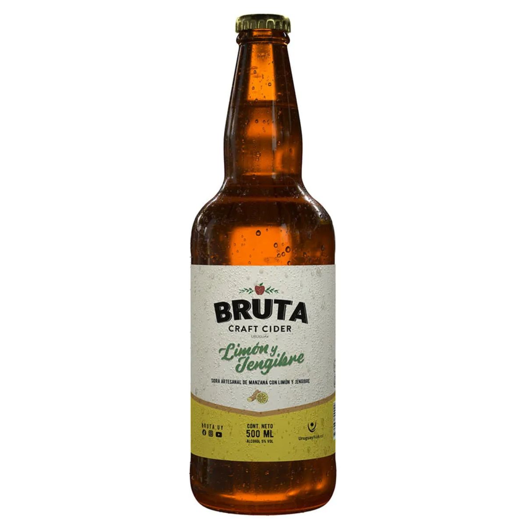 SIDRA BRUTA CON LIMON Y JENGIBRE 500 ML - Imagen principal