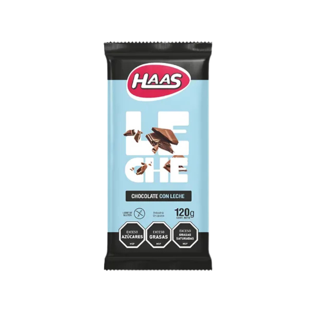 TABLETA HAAS LECHE 120 GR