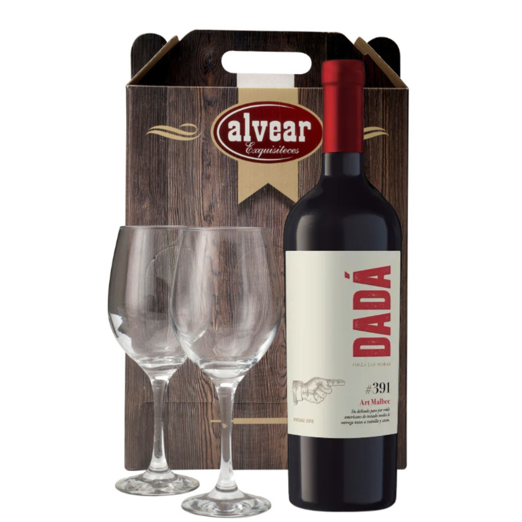 VINO DADA + 2 COPAS
